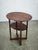 Vintage Czech Art Deco Oval Beech Side Table with Lower Shelf, 1920s For Sale - Image 11 of 13