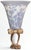Vintage Cameo Style Periwinkle Blue Lamp Shade After Emile Galle For Sale - Image 15 of 17