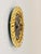 Metal German Hollywood Regency Golden Wall Clock in Gilt with Crystals by Junghans, 1970s For Sale - Image 7 of 15
