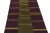 2010s Rug & Kilim’s Contemporary Kilim in Aubergine and Chartreuse Green Stripes For Sale - Image 5 of 7