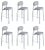 Grey Residence 75 Counter Chairs by Kann Design, Set of 6 For Sale