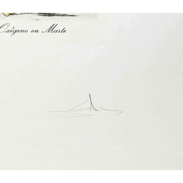 After Salvador Dalì, Oxygeno en Marte, Heliogravure, 1970s For Sale - Image 3 of 4