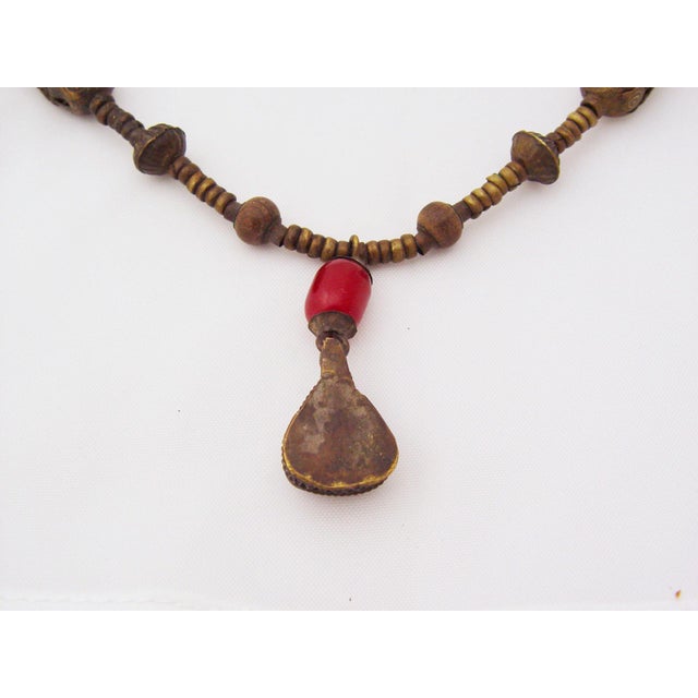 Early 20th Century Vintage Tribal Lapis & Carnelian Necklace For Sale - Image 5 of 5