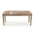 This is a bench featuring a sophisticated design with cowhide upholstery and an oak wood frame. The upholstery showcases a...