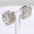 18k White Gold & Diamond Cuff Earrings, A Pair For Sale - Image 4 of 4