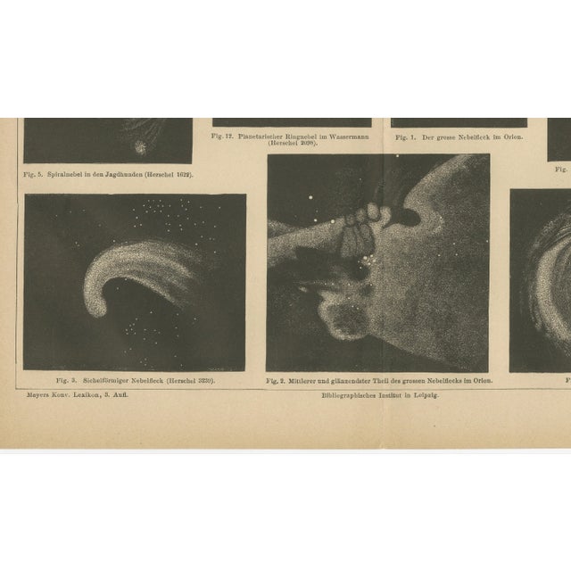 Black Antique Cosmos Study of Nebulae Nebelflecke, 1890s For Sale - Image 8 of 9