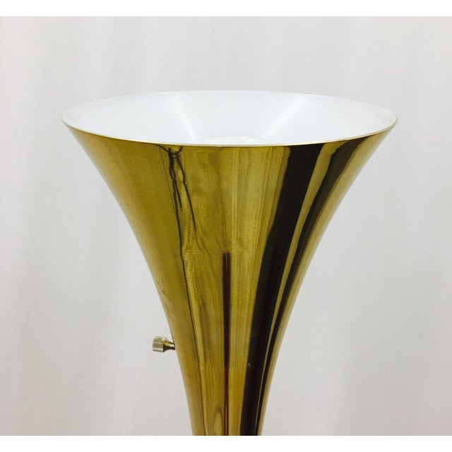 Vintage Mid-Century Brass Tulip Floor Lamp | Chairish