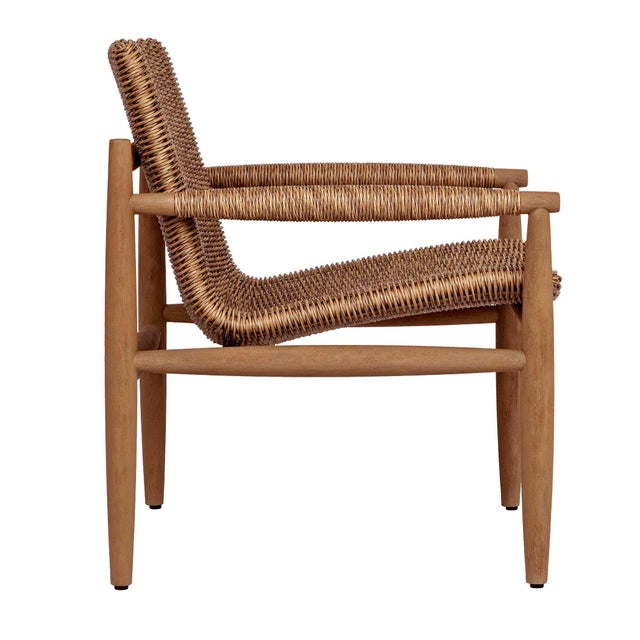 Modern Sumba Golden Flax Outdoor Lounge Chair For Sale - Image 3 of 8