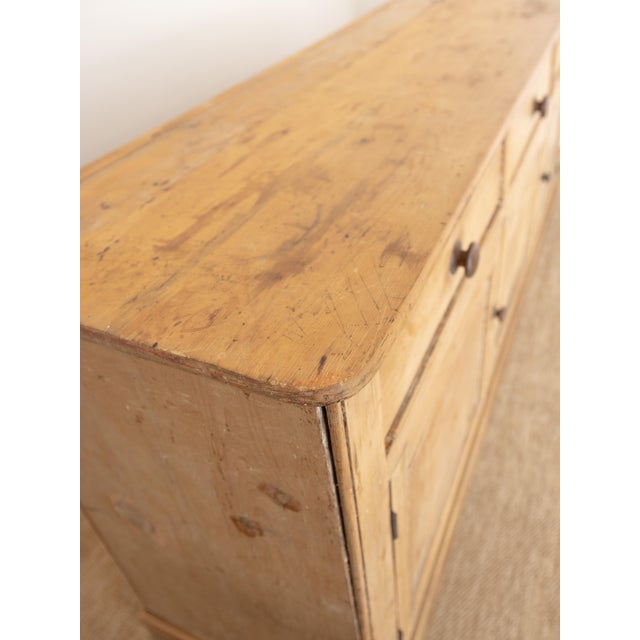 Beige Antique English Pine Sideboard - Circa 1880 For Sale - Image 8 of 18
