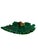 Green Vintage Green Majolica Leaf Plate With Snail Motif, French Country Style For Sale - Image 8 of 8