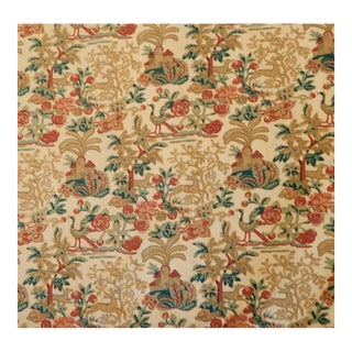 Vintage Paloma Picasso "Animale Toile" Linen Fabric- 7.5 Yards For Sale