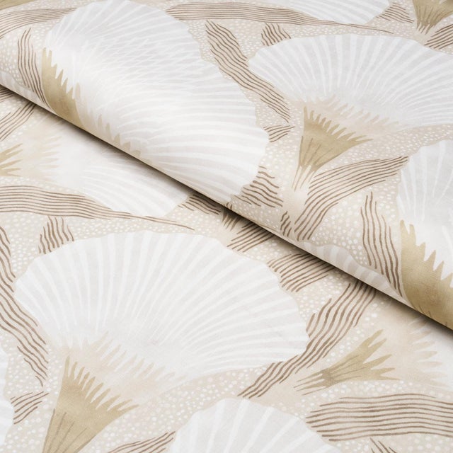 Schumacher Sample - Schumacher Constance Fabric In Neutral For Sale - Image 4 of 5