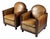 Art Deco Club Chairs in Sheepskin, Set of 2 For Sale