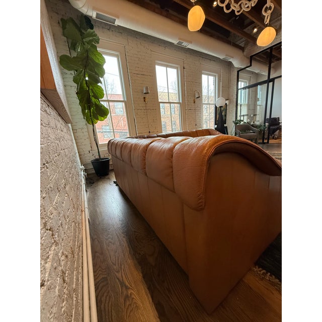 Brown Vintage Danish Leather Sectional For Sale - Image 8 of 10