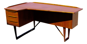 Boomerang Model Desk by Peter Lovig Nielsen for Hedensted Møbelfabrik, 1960