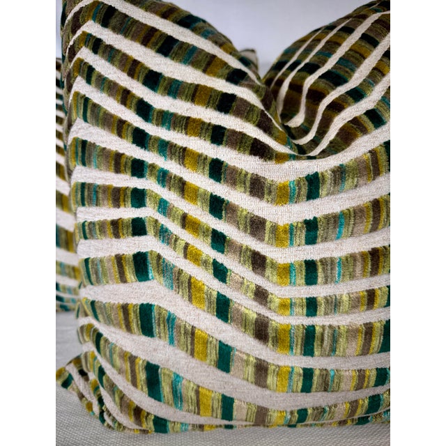 Transitional Opuzen "Tazza" in Evergreen For Sale - Image 3 of 3