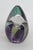 Purple Glass Eye Studio Ges Purple Passion Flower Dichroic Art Egg Paperweight 5194b For Sale - Image 8 of 14