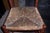 1920-30 wooden ladderback side chair, red maple stain with woven seat. The chair with its simple design adds a Primitive...