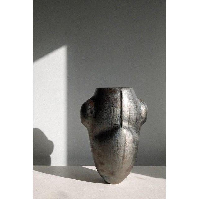 Corpus Mechanica Vase in Wheel-Thrown Glazed Stoneware by Robin Kerr For Sale - Image 4 of 7