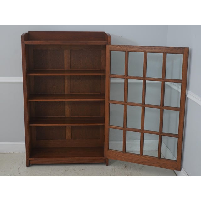 Mission Gustav Stickley No.715 Antique Mission Oak Bookcase For Sale - Image 3 of 15