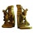 Pm Craftsman Cast Metal Brass Bookends Colonial Librarian Falling Books Usa For Sale