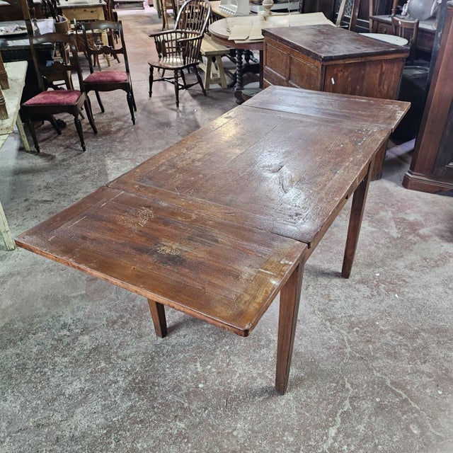Brown Small Antique Extendable Table, 1890s For Sale - Image 8 of 11