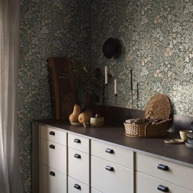 Borastapeter Sample - Boråstapeter Äng Wallpaper in Spruce For Sale - Image 4 of 5