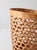 Brown Vintage Open Weave Wicker Waste Basket For Sale - Image 8 of 12