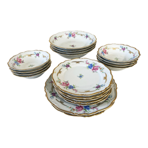 #6348 Edelstein Bavaria Maria Theresia Dinnerware Set Made in Germany 19 Pcs