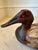 Vintage 1977 Wood Duck Decoy Atop Wood Box With Metal Galley and Drawer For Sale - Image 14 of 18