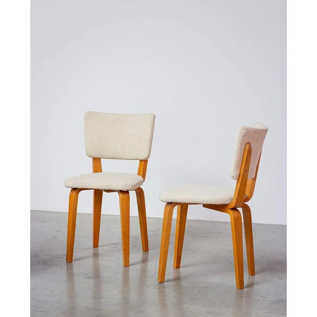 Plywood Multiplex Dining Chairs by Cor Alons & J.C. Jansen for C. de Boer, 1950s, Set of 4 For Sale - Image 6 of 9