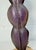 Purple Rare Vintage Handmade MCM Purple Lucite and Pottery Base Electric Table Lamp For Sale - Image 8 of 12