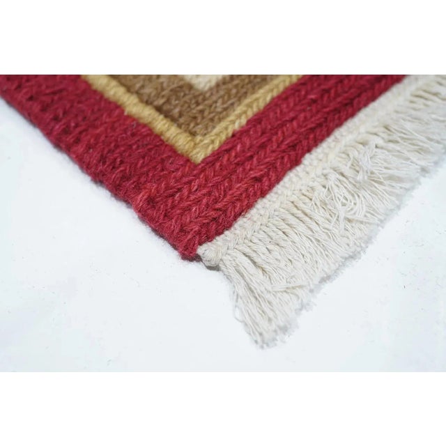 19th Century Sumak Rug 4' X 5'11'' For Sale - Image 5 of 12