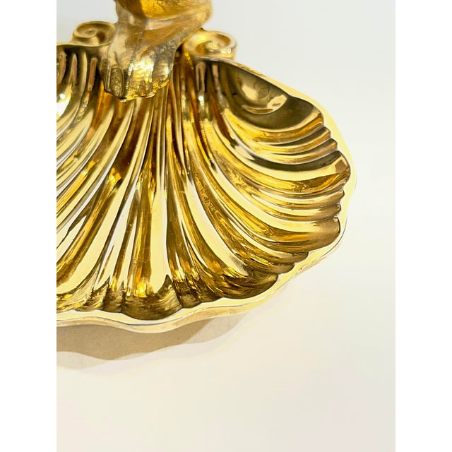 Pair of Vintage Brass Swan & Shell Soap Dishes in the Style of Sherle Wagner For Sale - Image 14 of 17