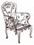 Vintage Wrought Iron Garden Chairs, Set/3 For Sale - Image 12 of 12