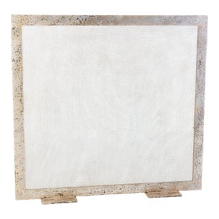 Flat Fireplace Screen by Lowcountry Originals For Sale