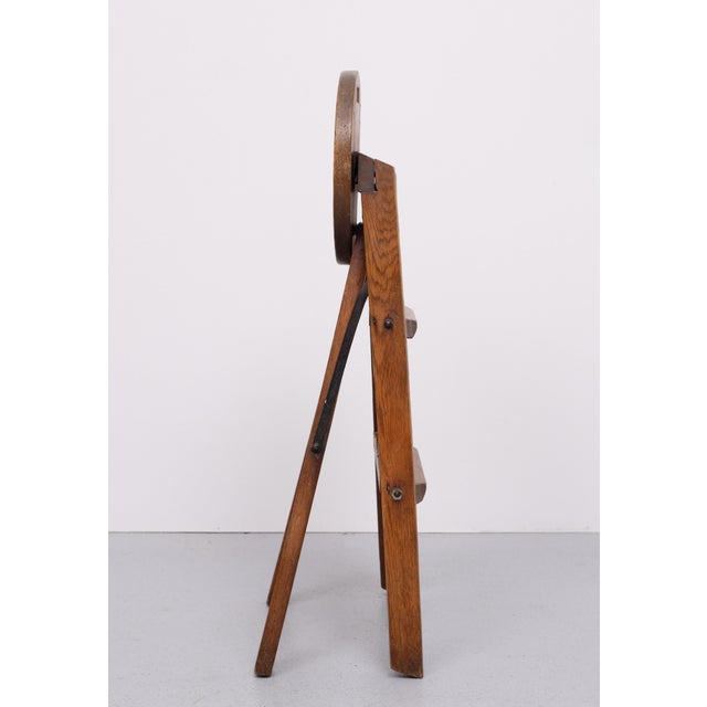 Oak Folding Library Steps, Holland, 1950s For Sale - Image 4 of 10