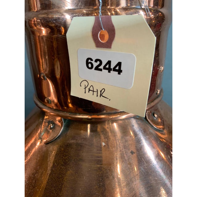 Brass Pair of Solid Copper Port and Starboard Lights by "Griffiths & Sons" For Sale - Image 8 of 8