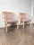 A pair of vintage McGuire arm chairs or accent chairs circa 1980s. Super solid and can be used as accent or dining chairs...