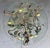 Green Vintage Mid Century Gueridon Glass Top Tole Lemon Citrus Table For Sale - Image 8 of 12