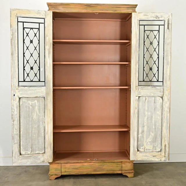 Antique French Door Custom Bibliothèque For Sale - Image 9 of 12