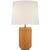 Transitional Thomas O'Brien by Visual Comfort Signature Minx Large Table Lamp in Burnt Sienna with Linen Shade For Sale - Image 3 of 3