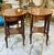 French Style Wood Side Table Set – Copper Finish With Gold Leaf Accents For Sale - Image 4 of 7