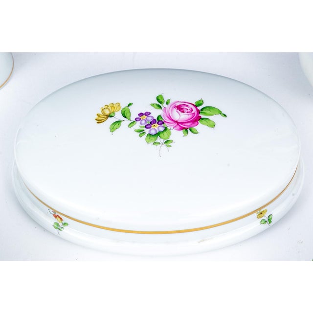 Augarten Vintage Augarten Wien Porcelain Vases & Lidded Boxes - Set of 5 For Sale - Image 4 of 5