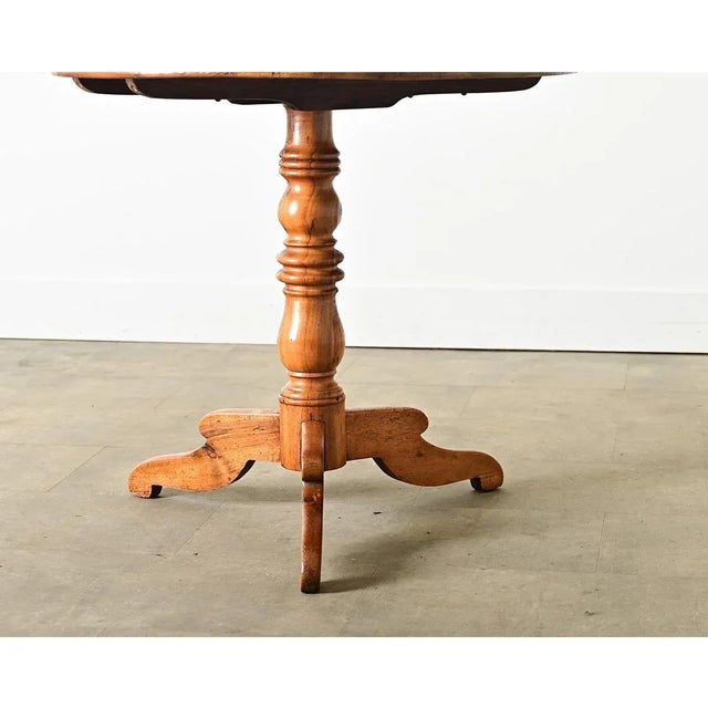 19th Century French 19th Century Fruitwood Pedestal Table For Sale - Image 5 of 6