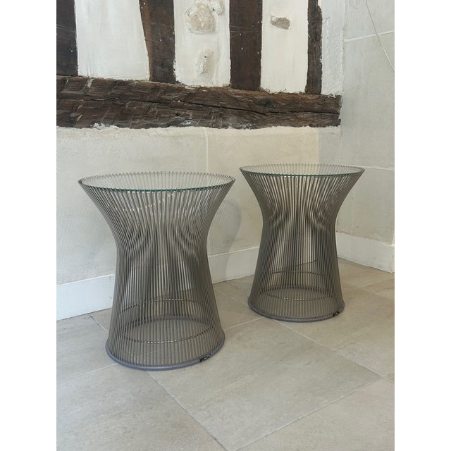 Silver Side Table by Warren Platner for Knoll, 1964 For Sale - Image 8 of 8