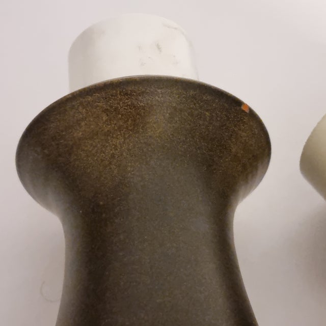 Ceramic 1960s Munk Keramik Ceramic Table Lamps Sgraffito Sweden Cave Art Motif - a Pair For Sale - Image 7 of 7