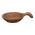Natural Hand-Carved Grain Scoop Bowl For Sale
