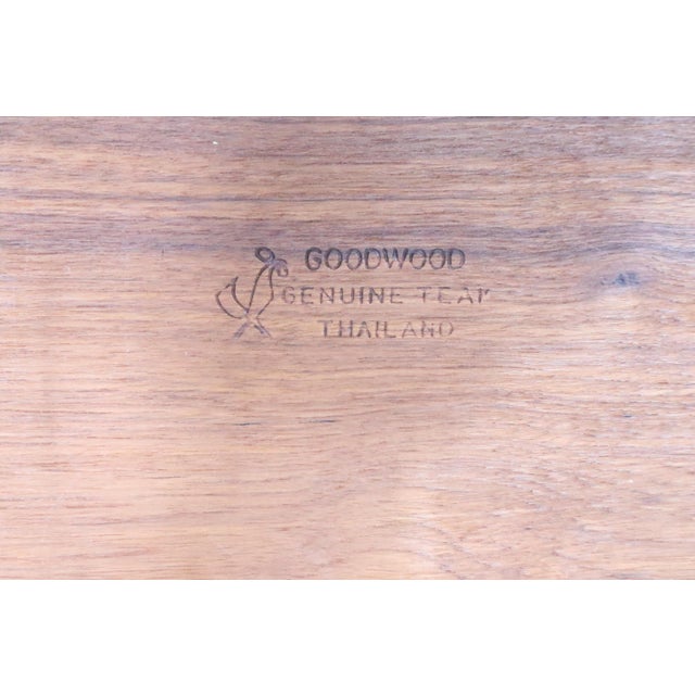 Wood Mid 20th Century Teak Wood Cutting Board Serving Tray by Goodwood For Sale - Image 7 of 7