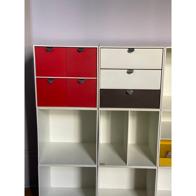 Mid-Century Modern Vintage 1970's Palaset Modular Record Storage Unit, Set of 9, Treston Finland, Including Drawers For Sale - Image 3 of 5